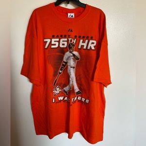 Unisex Giants baseball Barry Bonds home run event shirt